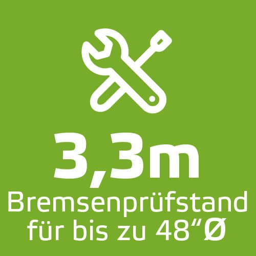 3,3m Bremsenprüfstand