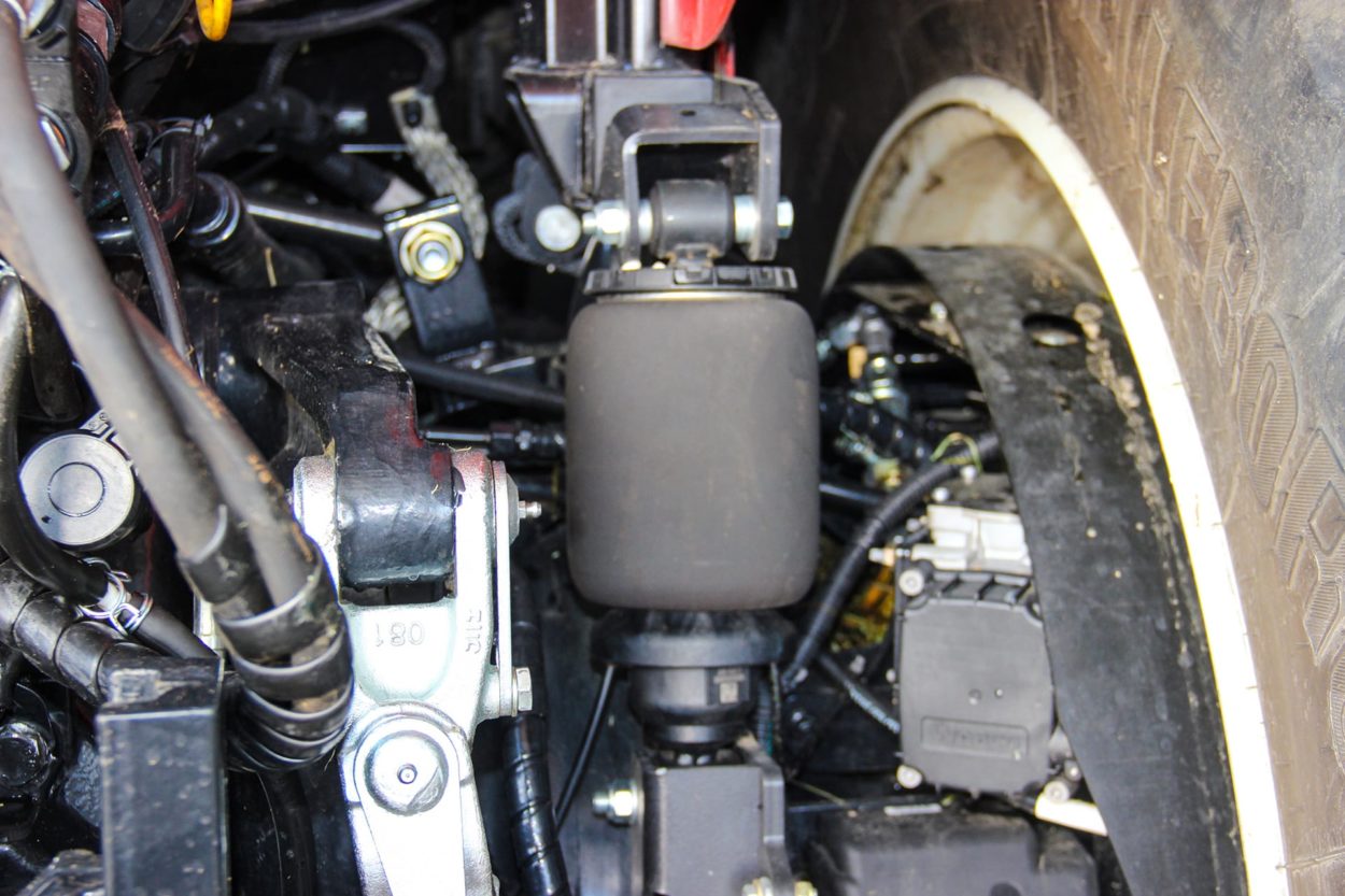 Pneumatische Kabinenfederung Detail