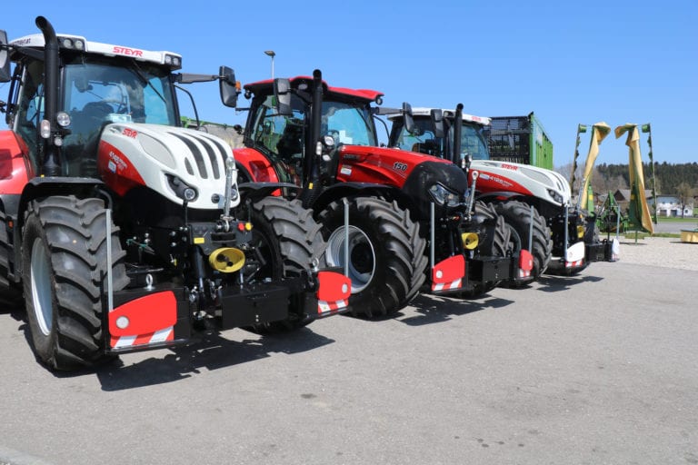 Traktor mit Agribumper Gewicht